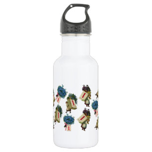 Vintages neues Jahr Edelstahlflasche