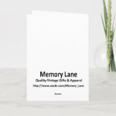 Vintages neues Jahr Feiertagskarte (Rückseite)