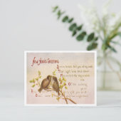 Vintages neues Jahr Feiertagspostkarte (Stehend Vorderseite)