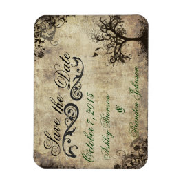 Vintages neues Leben Save the Date Hochzeitsmagazi Magnet