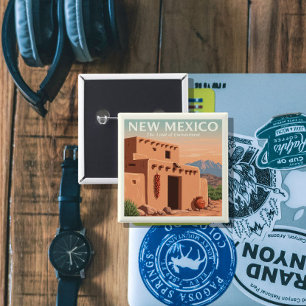 Vintages neues Mexiko Button