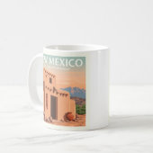 Vintages neues Mexiko Kaffeetasse (Vorderseite Links)