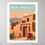 Vintages neues Mexiko Poster (Vorne)