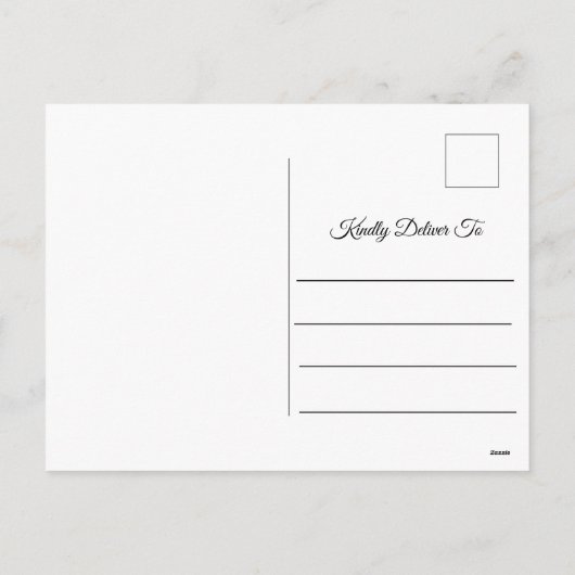 Vintages Neujahrsfest Feiertagspostkarte (Rückseite)