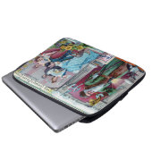 Vintages Neujahrsfest: Liebig-Werbung Laptopschutzhülle (Vorne Knopf)