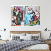 Vintages Neujahrsfest: Liebig-Werbung Leinwanddruck (Insitu (Schlafzimmer))