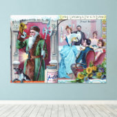 Vintages Neujahrsfest: Liebig-Werbung Leinwanddruck (Insitu (Holzboden))