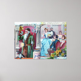 Vintages Neujahrsfest: Liebig-Werbung Leinwanddruck