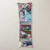 Vintages Neujahrsfest: Liebig-Werbung Seitenschläferkissen (Vorderseite Vertikal)