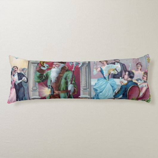 Vintages Neujahrsfest: Liebig-Werbung Seitenschläferkissen (Vorderseite)