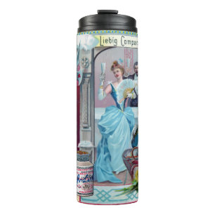 Vintages Neujahrsfest: Liebig-Werbung Thermosbecher
