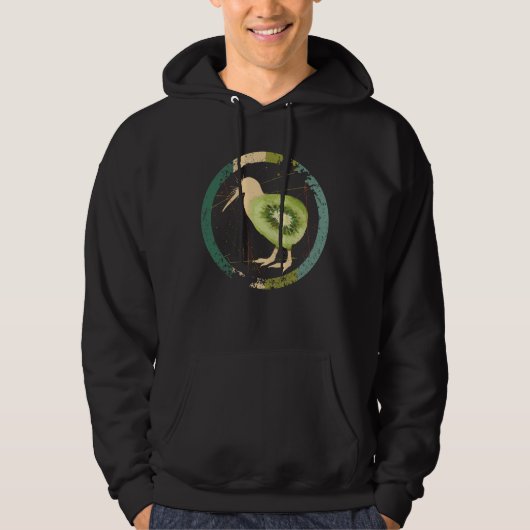 Vintages Neuseeland Kiwi Hoodie (Vorderseite)