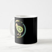 Vintages Neuseeland Kiwi Kaffeetasse (Vorderseite Links)