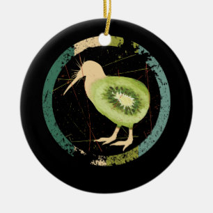 Vintages Neuseeland Kiwi Keramik Ornament