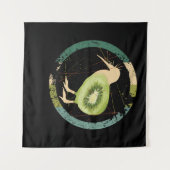 Vintages Neuseeland Kiwi Wandteppich (Vorderseite (Horizontal))