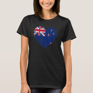 Vintages neuseeländisches Neuseeland Flaggenpreisv T-Shirt