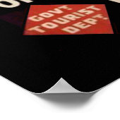 Vintages neuseeländisches Sporttouristenposter der Poster (Ecke)