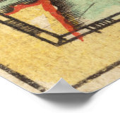 Vintages New England & Long Island Map (1703) Poster (Ecke)