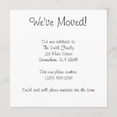 Vintages New House, Adresswechsel Ankündigung (Rückseite)