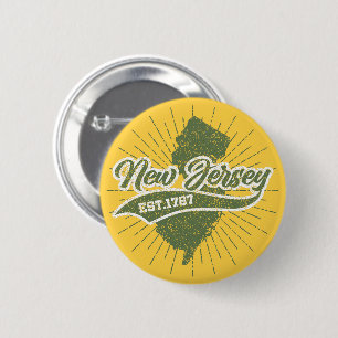 Vintages New Jersey Button