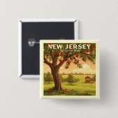 Vintages New Jersey Button (Vorne & Hinten)