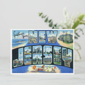 Vintages New Jersey Karte (Stehend Vorderseite)