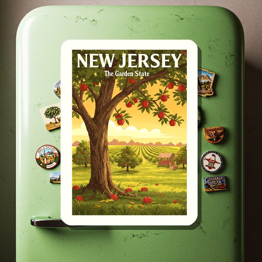 Vintages New Jersey Magnet