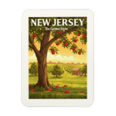 Vintages New Jersey Magnet (Vertikal)