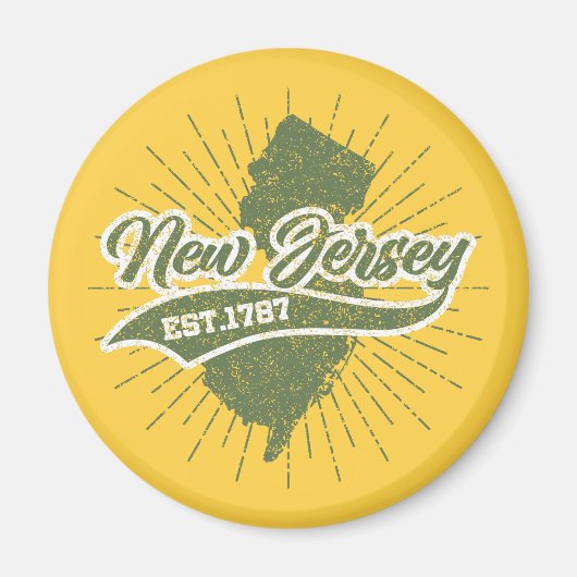 Vintages New Jersey Magnet (Vorne)
