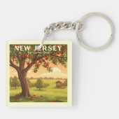 Vintages New Jersey Schlüsselanhänger (Rückseite)