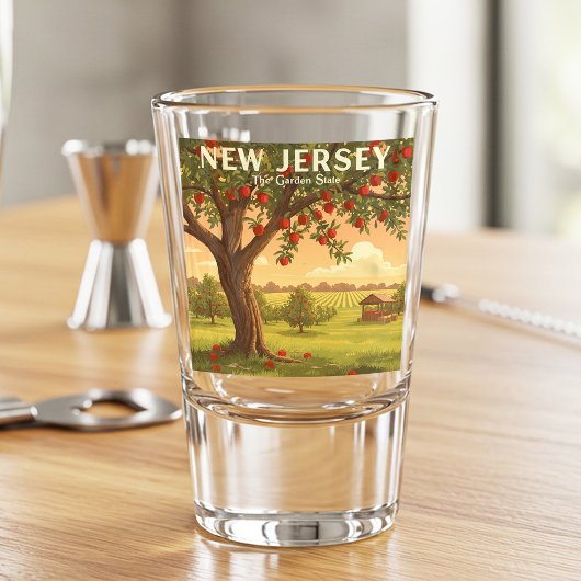 Vintages New Jersey Schnapsglas