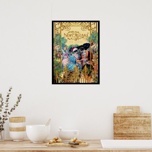 Vintages New Orleans Poster (Küche)