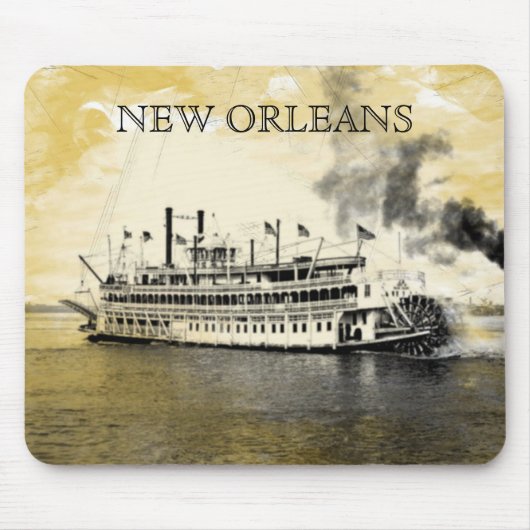Vintages New Orleans Stern Wheeler Mouse Pad Mousepad (Vorne)