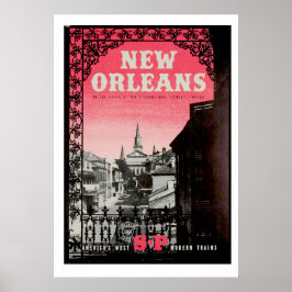 Vintages New Orleans Travel Poster