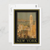 Vintages New York (2) Postkarte (Vorne/Hinten)