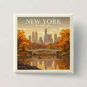 Vintages New York Button (Vorderseite)