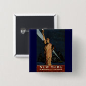 Vintages New York City Button (Vorne & Hinten)