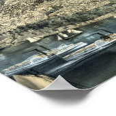 Vintages New York City Circa 1850 Poster (Ecke)