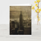 Vintages New York City Karte (Gelbe Blume)