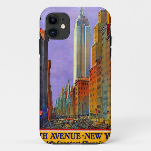 Vintages New York City NYC 5th Avenue Travel Poste Case-Mate iPhone Hülle