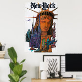 Vintages New York City Poster (Heimbüro)