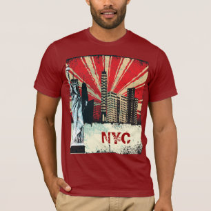 Vintages New York City städtisches Grunge T-Shirt
