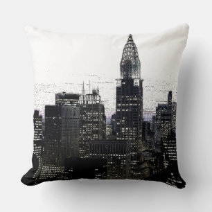 Vintages New York City Throw Kissen