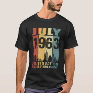 Vintages New York Juli 1963 60 Jahre alt 60 Jahre T-Shirt