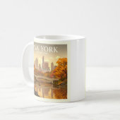 Vintages New York Kaffeetasse (Vorderseite Links)