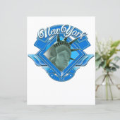 Vintages New York-Liberty-Logo (Stehend Vorderseite)