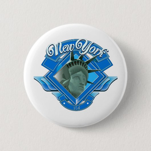 Vintages New York-Liberty-Logo Button (Vorderseite)