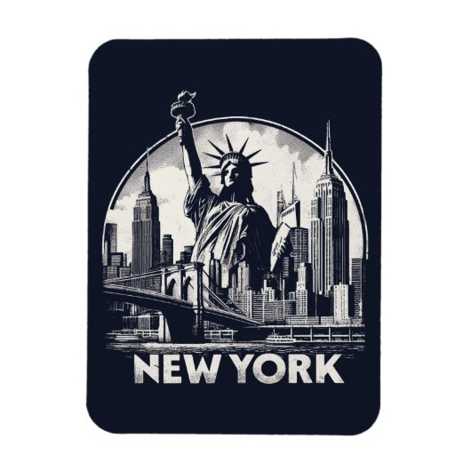 Vintages New York Magnet (Vertikal)
