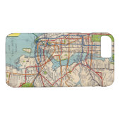 Vintages New York Subway Map iPhone Case (Rückseite (Horizontal))
