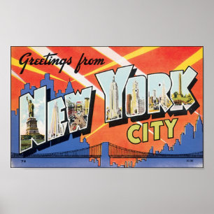 Vintages New YorkCity-Poster Poster